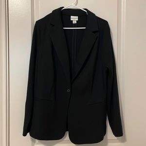 Ava & Viv Black Ponte Blazer